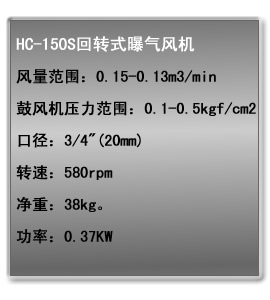 HC-150S微型回轉式鼓風機